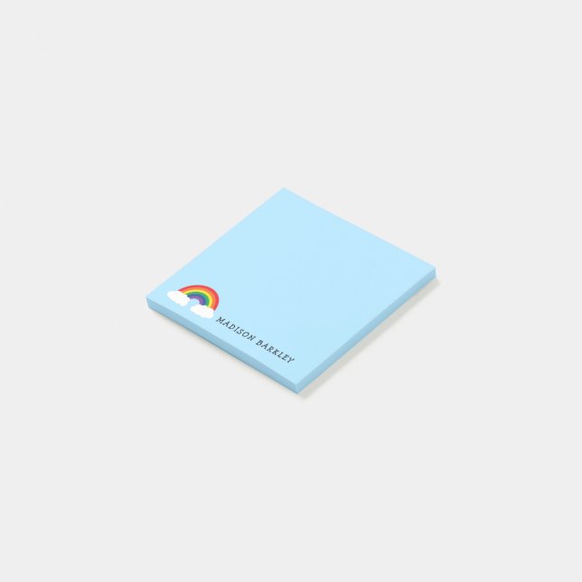 Rainbow Cute Kids Post-it Notes (Angled)