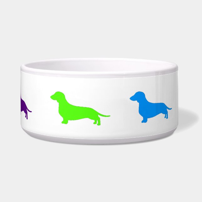 Rainbow Dachshund bowl (Right)