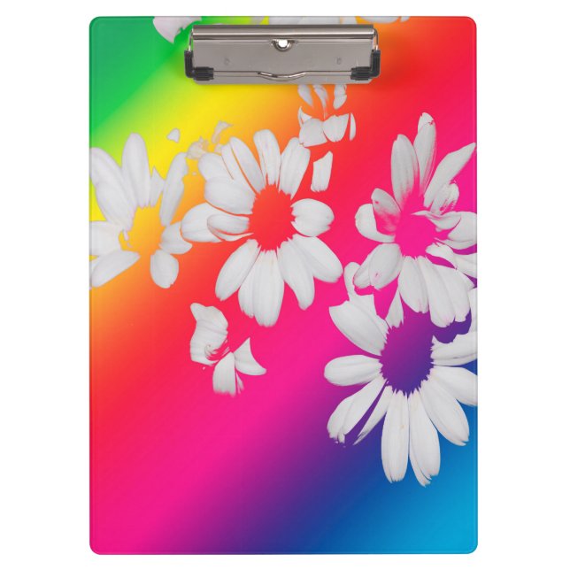 Rainbow daisies clipboard (Front)