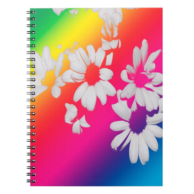 Rainbow daisies notebook (Front)