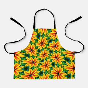 Rainbow Daisy Pattern Apron