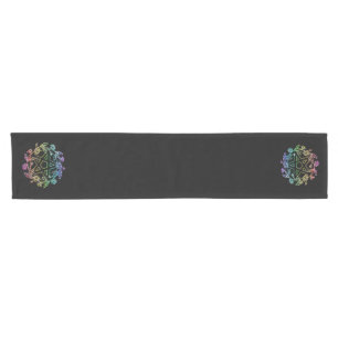 Rainbow Daisy Pentacle Altar Cloth