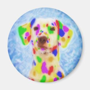 Rainbow Dalmatian Magnet