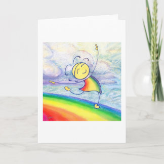 Rainbow Dancin' Card