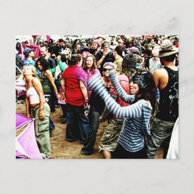 Rainbow Dancing Postcard (Front)