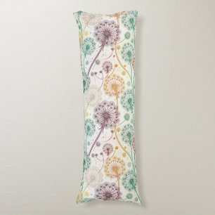 Rainbow Dandelion Breeze – Whimsical Floral Body Cushion