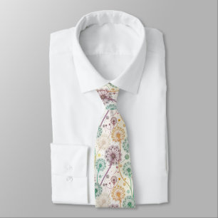 Rainbow Dandelion Breeze – Whimsical Floral Tie
