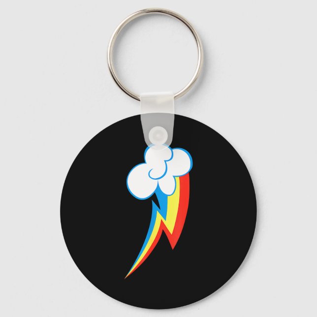 Rainbow Dash Cuties Mark  Key Ring (Front)