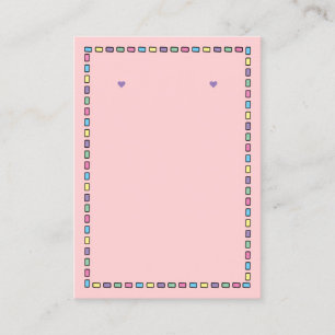 Rainbow Dash Frame Template - Earring Display Card