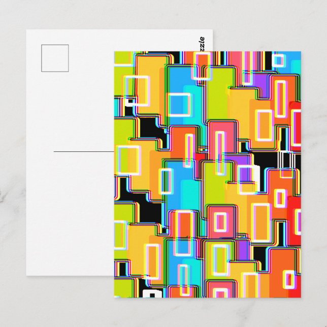 Rainbow Deco Home Living  Abstract     Postcard (Front/Back)
