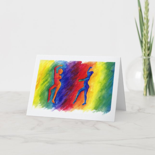 Rainbow Degas Greeting Card (Front)