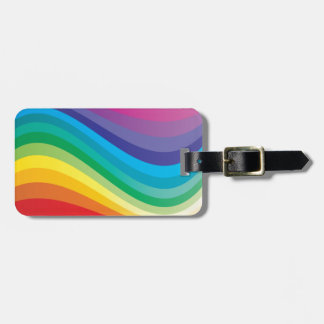 Rainbow design luggage tag