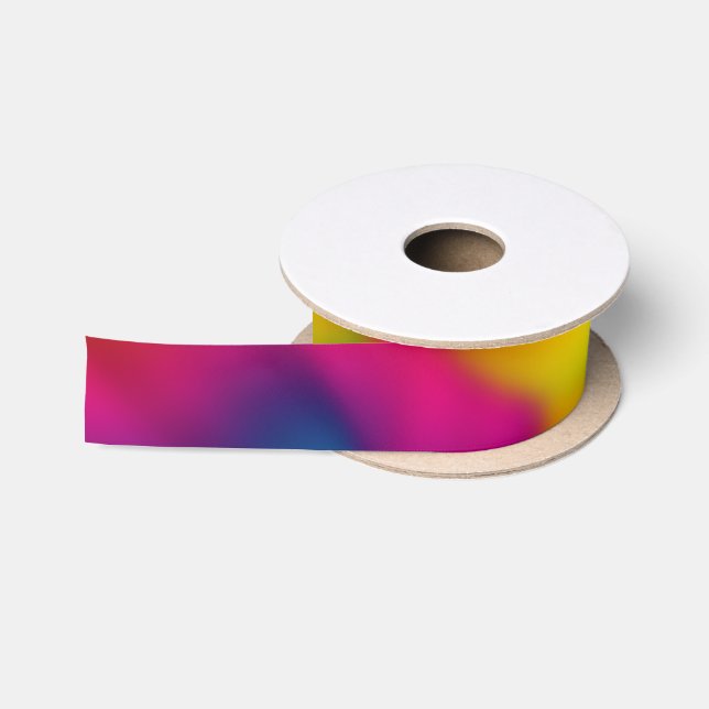 Rainbow Design Satin Ribbon (Spool)