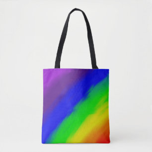 Rainbow design tote bag