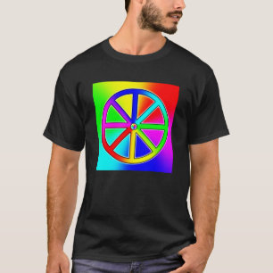 Rainbow Dharma Wheel - Buddhist T-Shirt