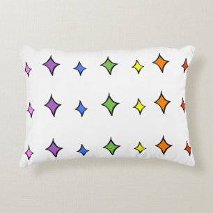 Rainbow Diamond Pillow