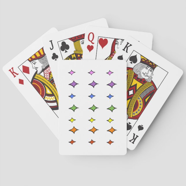 Rainbow Diamond Playing Cards (Back)