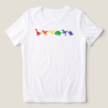 Rainbow Dinosaur Pride Shirt: LGBT Dino T-Rex Tee