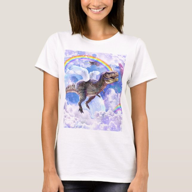 Rainbow dinosaur unicorn dinocorn                  T-Shirt (Front)