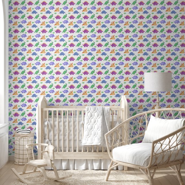 Rainbow Dinosaurs Wallpaper (Kids)