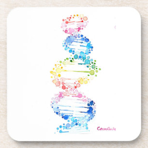 Rainbow DNA Coaster