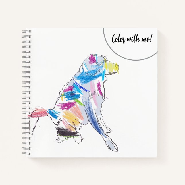 Rainbow Dog Notebook (Front)