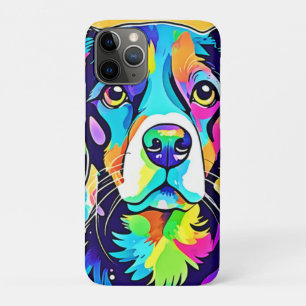 Rainbow Dog Portrait Design  iPhone 11 Pro Case