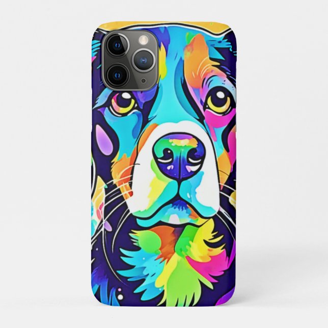 Rainbow Dog Portrait Design  Case-Mate iPhone Case (Back)