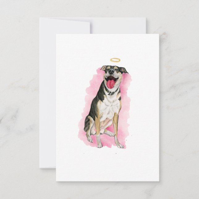 Rainbow Dog Sympathy Card (Front)