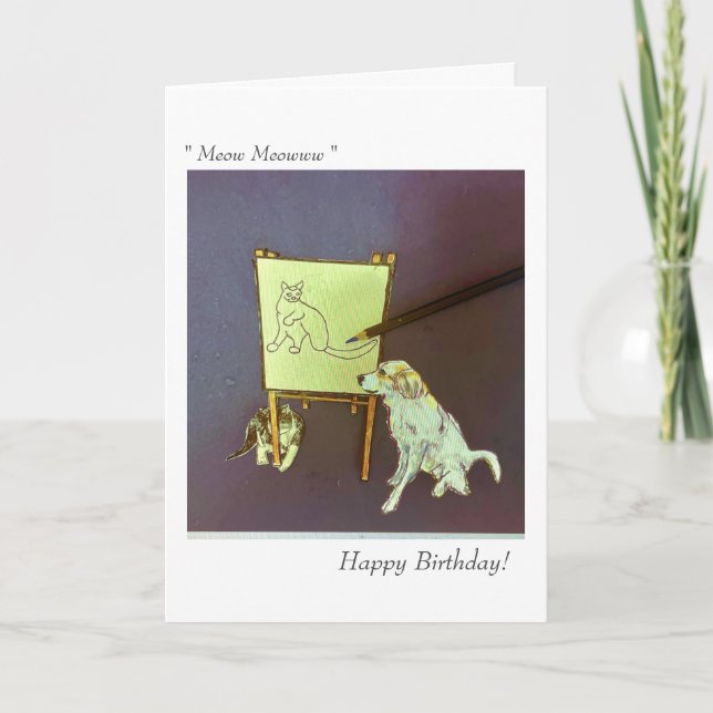 Rainbow Dog's Birthday Card (Front)