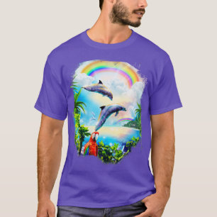 Rainbow Dolphins 3 T-Shirt