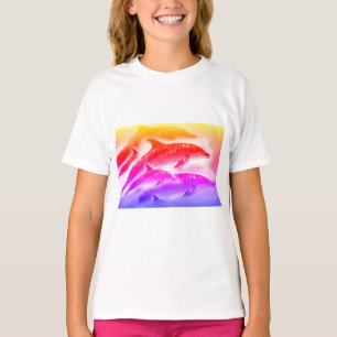 Rainbow dolphins fashion T-Shirt
