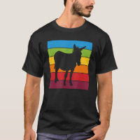 Rainbow Donkey Cute Donkey  Picture Colourful Stri
