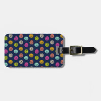 Rainbow Doodle Dot Confetti on Navy Wrapping Paper