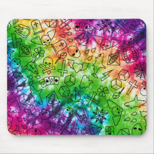 Rainbow Doodle Mouse Mat