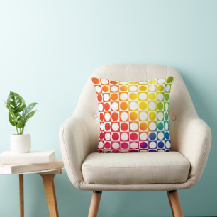 Rainbow Dot Cushion
