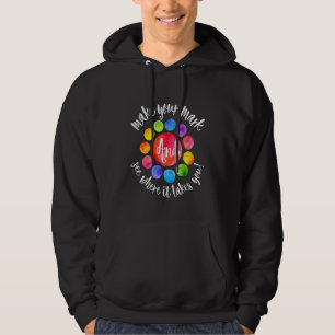 Rainbow Dot Day Make Your Mark See Where It Takes Hoodie
