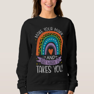 Rainbow Dot Day Make Your Mark See Where It Takes Sweatshirt
