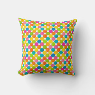 Rainbow Dot Pattern Modern Cushion