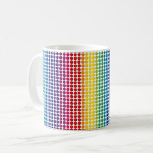 Rainbow Dots Pattern Coffee Mug