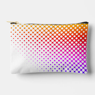 Rainbow Dots Superfade 1980s Style Accessory Pouch
