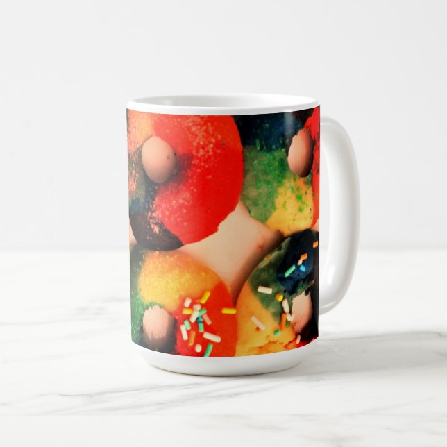 Rainbow Doughnuts Coffee Mug (Front Right)