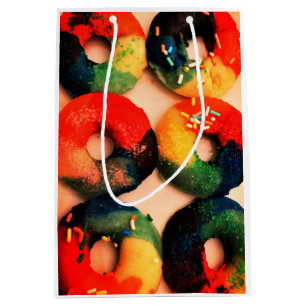 Rainbow Doughnuts Medium Gift Bag