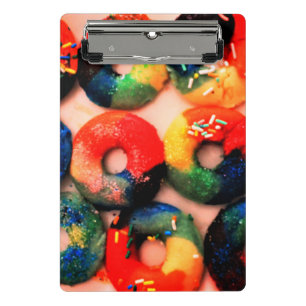 Rainbow Doughnuts   Mini Clipboard