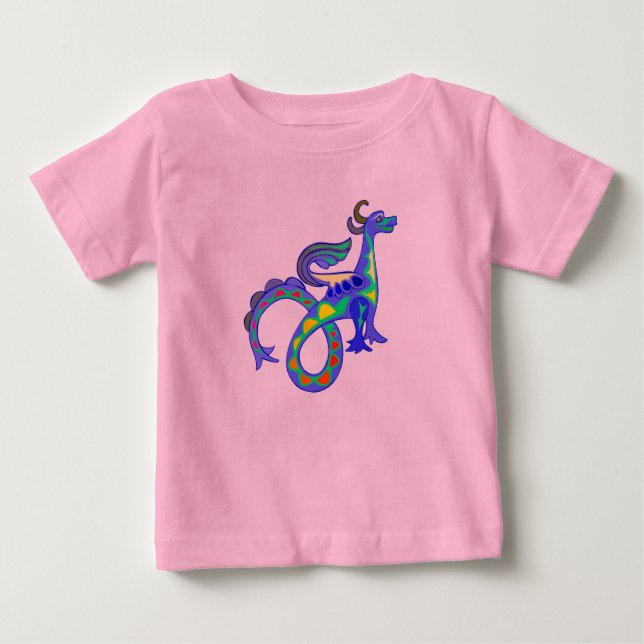 Rainbow Dragon Baby T-Shirt (Front)