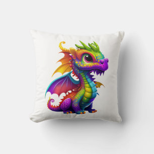 Rainbow Dragon Cushion