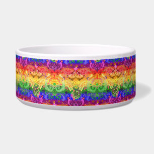 Rainbow Dragon Damask - Gay Pride Flag Colours