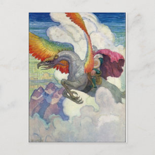Rainbow Dragon Postcard