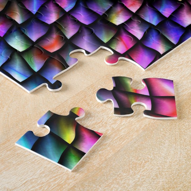 Rainbow Dragon Scales Jigsaw Puzzle (Side)