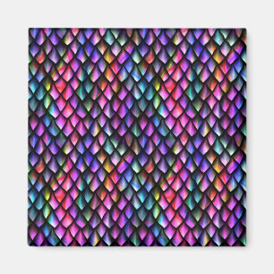 Rainbow Dragon Scales Magnet